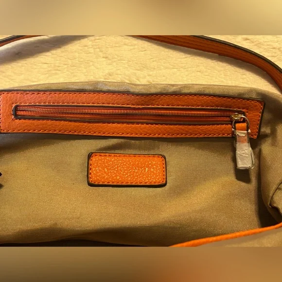 Kate Landry Vibrant Orange Shoulder Bag - Picture 10 of 16